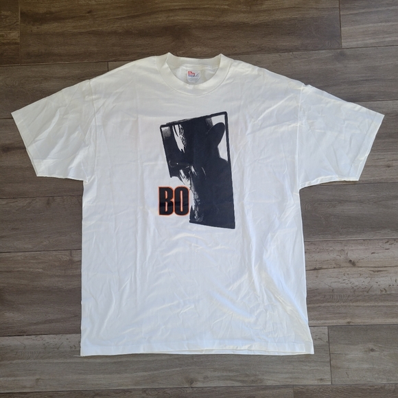 Vintage Bo Who MR DIDDLEY FOOL White T shirt Front Back Mens XL Blues Guitar